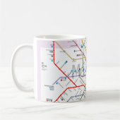 U-Bahn von Mailand Kaffeetasse (Links)