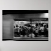 U-Bahn von Tokio - Schwarzweißfotografie Poster (Vorne)