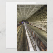 U-Bahnhof Washington DC Briefpapier (Vorne/Hinten)