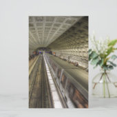 U-Bahnhof Washington DC Briefpapier (Stehend Vorderseite)