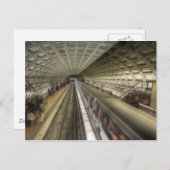 U-Bahnhof Washington DC Postkarte (Vorne/Hinten)