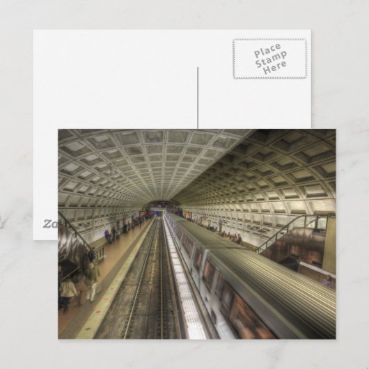 U-Bahnhof Washington DC Postkarte (Vorne/Hinten)