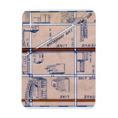 U-BAHNKARTE NEW YORK, 1940 2 MAGNET (Vertikal)