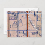 U-BAHNKARTE NEW YORK, 1940 2 POSTKARTE (Vorne/Hinten)