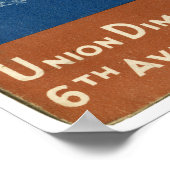 U-BAHNKARTE NEW YORK 1940 POSTER (Ecke)