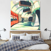 U-Bahnstation - Cyril Edward Power Leinwanddruck (Insitu (Schlafzimmer))