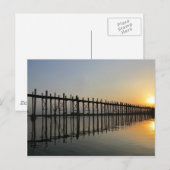 U-Bein-Brücke Postkarte (Vorne/Hinten)
