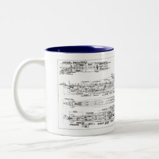 u-boat type VIIc Zweifarbige Tasse