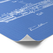 U-Boot 1919 Patent Kunst Blaupause Poster (Ecke)