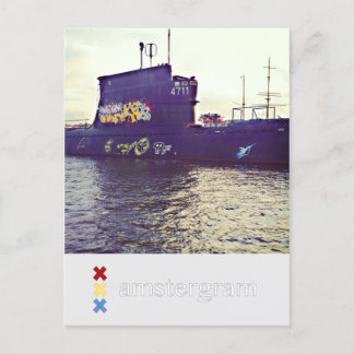 U-Boot-Amsterdam Postkarte