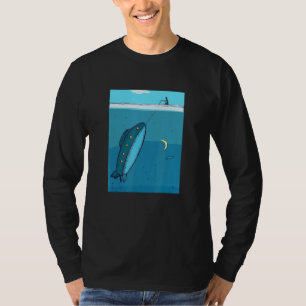 U-Boot-Angeln Meer Fantasie Ozean Fisch T-Shirt