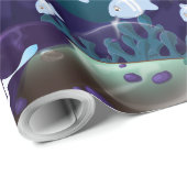 U-Boot-Arktis-Abenteuer Geschenkpapier (Rolleneckpunkt)