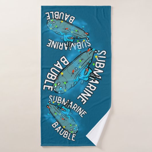 U-Boot, Bauble, Weihnachten Badehandtuch (Badehandtuch)