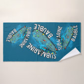 U-Boot, Bauble, Weihnachten Badehandtuch (Badehandtuch)