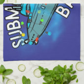 U-Boot, Bauble, Weihnachten Geschirrtuch (Gefaltet)