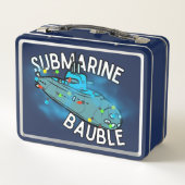 U-Boot, Bauble, Weihnachten Metall Brotdose (Rückseite)