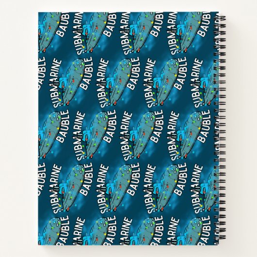 U-Boot, Bauble, Weihnachten Notizblock (Rückseite)