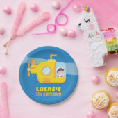 U-Boot Boy Underwater Geburtstagsparty Pappteller (Party)