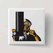 U-Boot-Captain mit Periscope Button (Vorderseite)