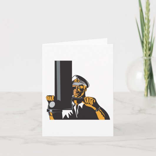 U-Boot-Captain mit Periscope Karte (Vorderseite)