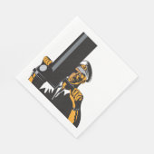 U-Boot-Captain mit Periscope Serviette (Ecke)