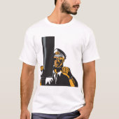 U-Boot-Captain mit Periscope T-Shirt (Vorderseite)