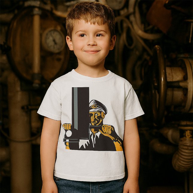 U-Boot-Captain mit Periscope T-Shirt (Von Creator hochgeladen)