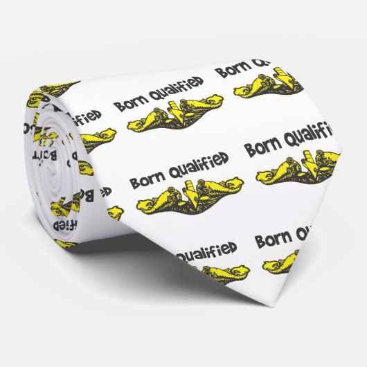 U-Boot-Delphin-Insignien Krawatte (Gerollt)