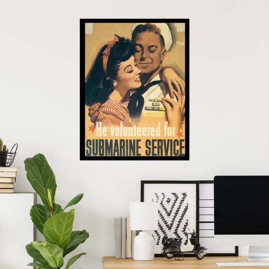 U-Boot-Dienst WWII Poster (Heimbüro)