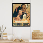 U-Boot-Dienst WWII Poster (Küche)