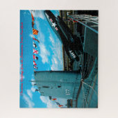 U-Boot Docks New York.Weihnachtsgrüße Puzzle (Vertikal)