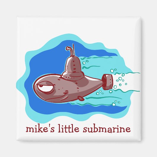 U-Boot für kleine Cartoon Magnet (Vorne)