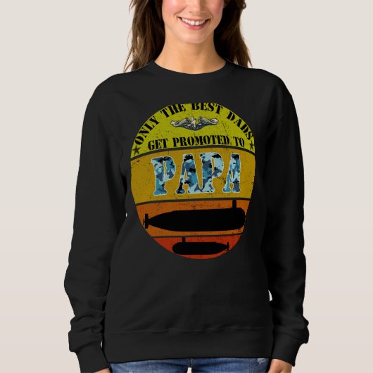 U-Boot Grumpy Alte Veteran U-Boot gefördert T Sweatshirt (Vorderseite)