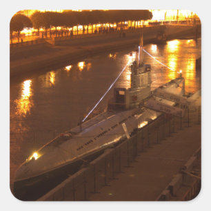 U-Boot in St. Petersburg Quadratischer Aufkleber