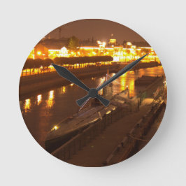 U-Boot in St. Petersburg Runde Wanduhr