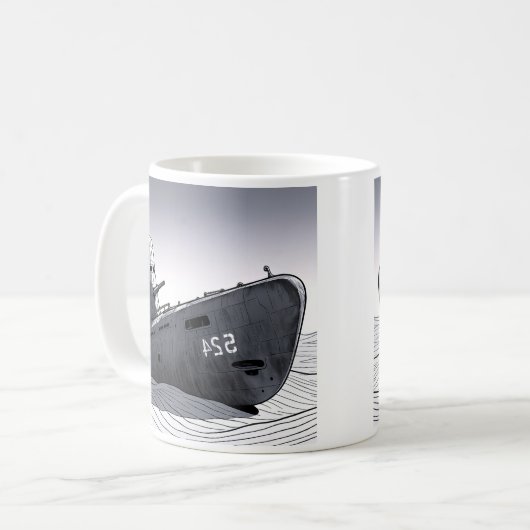 U-Boot Kaffeetasse (Vorderseite Links)
