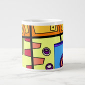 U-Boot-Leben Orange Jumbo-Tasse (Vorderseite)