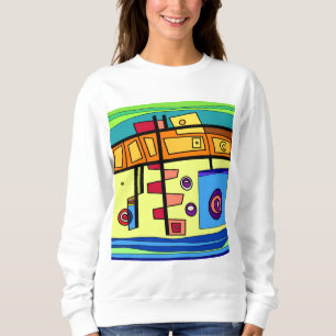 U-Boot-Leben Orange Sweatshirt