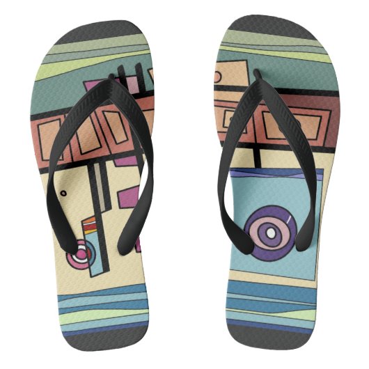 U-Boot Life Brown Lila Blue Green Badesandalen (Fußbett)