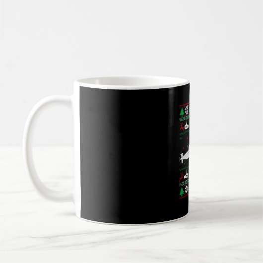U-Boot-Marine Ugly Weihnachtssüßer Kaffeetasse (Links)