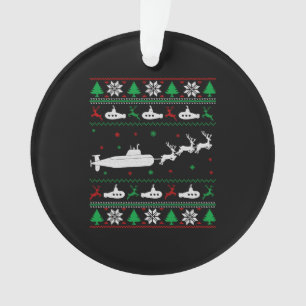U-Boot-Marine Ugly Weihnachtssüßer Ornament