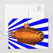 U-Boot Postkarte (Vorne/Hinten)