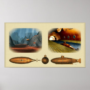 U-Boot Retro Poster