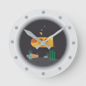 U-Boot Runde Wanduhr (Vorderseite)