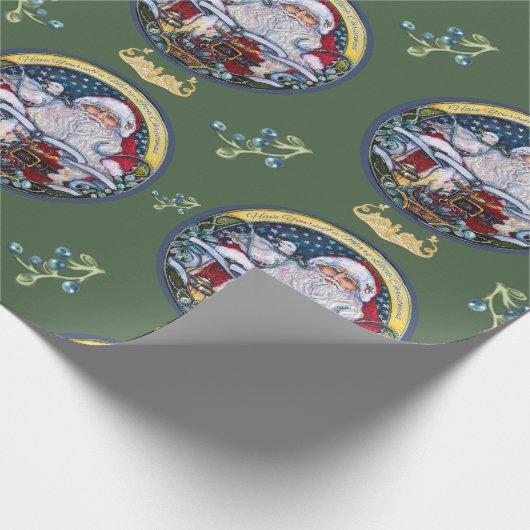 U-Boot Seagull Santa Geschenkpapier (Ecke)