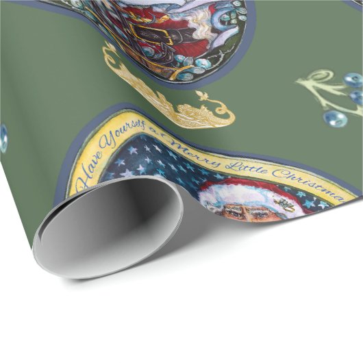 U-Boot Seagull Santa Geschenkpapier (Rolleneckpunkt)