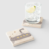 U-Boot Steinuntersetzer (Seitenansicht)