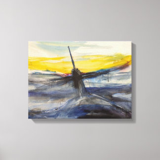 U-Boot-Stretched Canvas Print Leinwanddruck