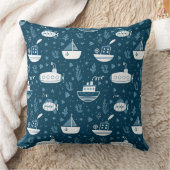 U-Boot- und Bootsdruck Kissen (Decke)