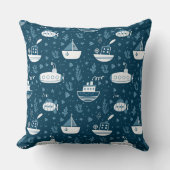 U-Boot- und Bootsdruck Kissen (Vorderseite)